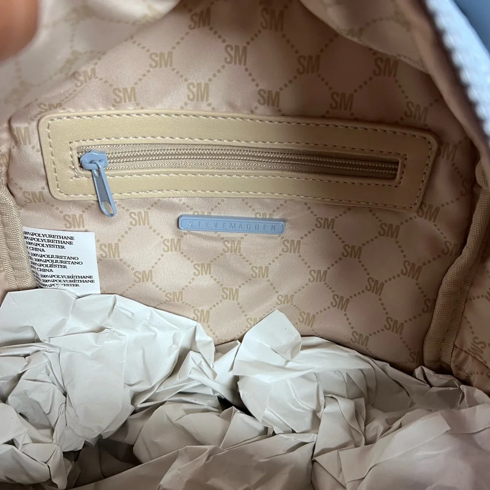 Steve Madden Tan and Cream Interior Bag